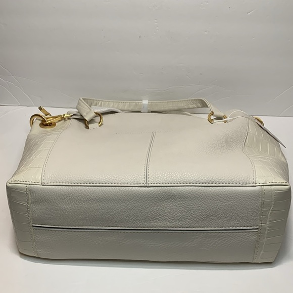 Hammitt Daniel Bag Large White Leather Crocco NWT - Picture 10 of 16